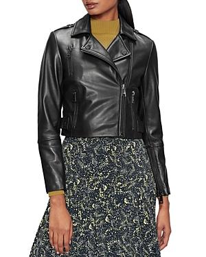 Ted Baker Ssalli Cropped Leather Biker Jacket