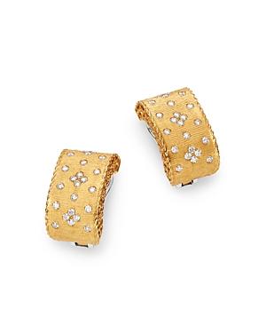Roberto Coin 18k Yellow Gold & 18k White Gold Princess Diamond Earrings