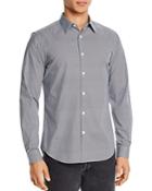 Theory Sylvian Cotton Stretch Printed Regular Fit Button-down Shirt