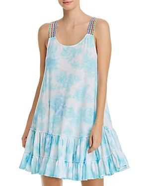 Pitusa Tied-dyed Mini Swim Cover-up