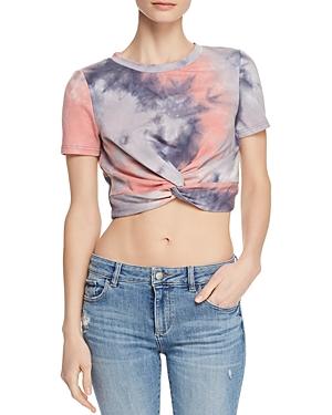 Honey Punch Blessed Tie-dye Cropped Tee