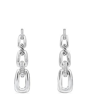 David Yurman Wellesley Linked Chain Drop Earrings With Diamonds
