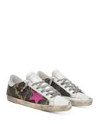 Golden Goose Deluxe Brand Women's Super-star Camo Print Low Top Sneakers