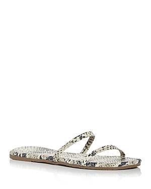 Tkees Gemma Snake Embossed Slide Sandals