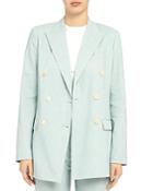 Theory 'good Linen' Double-breasted Blazer