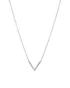 Bloomingdale's Diamond V Necklace In Sterling Silver, 15 - 100% Exclusive