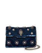 Kurt Geiger London Mini Kensington Velvet Crossbody Bag