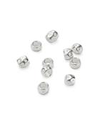 Dodo Sterling Silver Textured Beads, Set Of 10