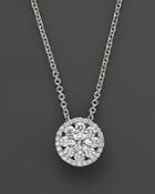 Roberto Coin Diamond Pendant Necklace In 18k White Gold, 16