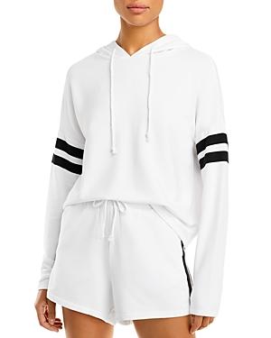 Aqua Athletic Stripe Sleeve Hoodie - 100% Exclusive