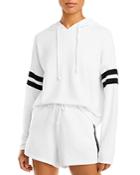 Aqua Athletic Stripe Sleeve Hoodie - 100% Exclusive