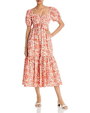 Aqua Floral Strappy Midi Dress - 100% Exclusive