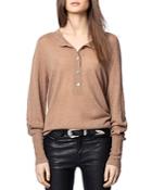 Zadig & Voltaire Button-up Cashmere Sweater