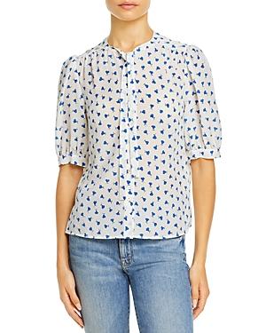 Rebecca Taylor Emmy Silk Printed Blouse