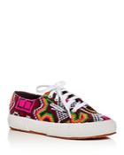 Superga Poly Cross Stitch Lace Up Sneakers