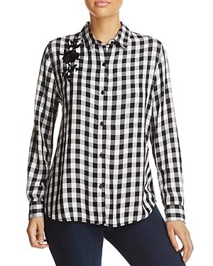 Beachlunchlounge Embroidered Gingham Shirt