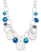 Ippolita Sterling Silver Wonderland Chain Link Necklace With Mother-of-pearl Doublet In Blue Moon, 19.5