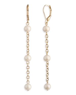 Lauren Ralph Lauren Faux Pearl Chain Earrings