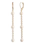 Lauren Ralph Lauren Faux Pearl Chain Earrings