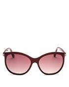 Tom Ford Geraldine Square Sunglasses, 57mm