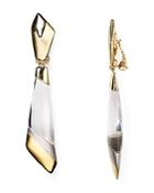 Alexis Bittar Lucite Angled Clip-on Earrings