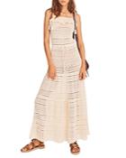 Ba & Sh Cal Crochet Lace Maxi Dress