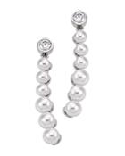 Majorica Simulated Pearl Round Linear Earrings