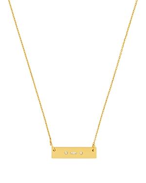 Baublebar Ice Morse Code Initial Pendant Necklace, 15.5