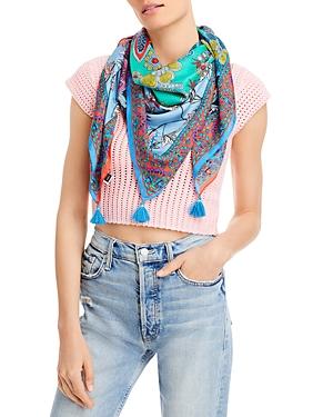 Echo Enchanted Garden Tassel Silk Scarf