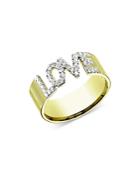 Meira T 14k Yellow Gold Diamond Love Ring