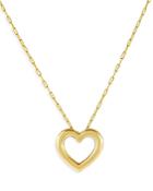 Adinas Jewels Open Heart Pendant Necklace, 16