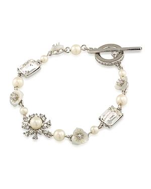 Carolee Mother-of-pearl & Pave Toggle Bracelet