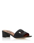 Dolce & Gabbana Women's Block Heel Slide Sandals
