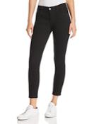 Current/elliott The Stiletto Cropped Skinny Jeans In 0 Clean Stretch Black