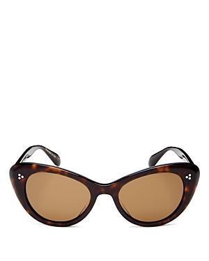 Oliver People's Women's Polarized Cat Eye Sunglasses, 51mm
