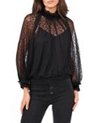 Vince Camuto Lace Balloon Sleeve Blouse