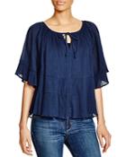 Beachlunchlounge Chrissy Flutter Sleeve Top