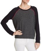 Sundry Piped Color-block Sweatshirt