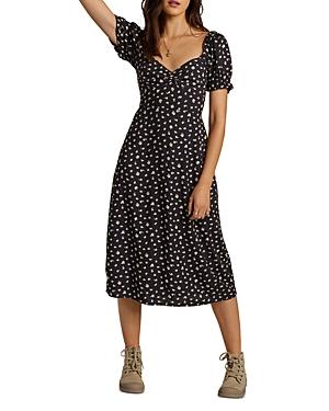 Billabong Love Letters Floral Print Midi Dress