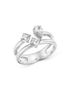 Bloomingdale's Diamond Fancy-cut Ring In 14k White Gold, 0.5 Ct. T.w. - 100% Exclusive