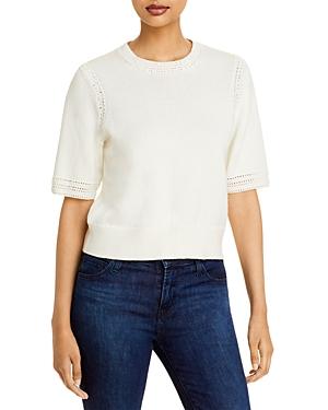 Joie Feona Crochet Trim Sweater