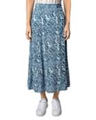 Zadig & Voltaire June Snake Print Silk Midi Skirt