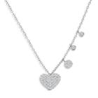 Meira T 14k Yellow & White Gold Diamond Heart Pendant Necklace, 18