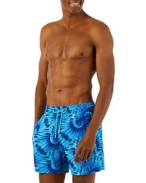 Vilebrequin Nautilus Tie Dyed Regular Fit 5.5 Swim Trunks