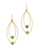 Bloomingdale's Peridot Drop Earrings In 14k Yellow Gold - 100% Exclusive