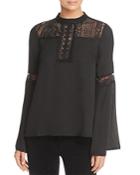 Band Of Gypsies Lace-illusion Top