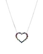 Aqua Heart Pendant Necklace In Gold-plated Sterling Silver Or Sterling Silver, 16 - 100% Exclusive