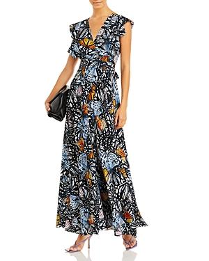 Aqua X Mary Katrantzou Butterfly Print Maxi Dress - 100% Exclusive