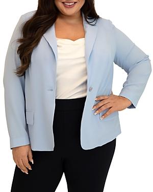 Maree Pour Toi Plus Solid Crepe Blazer