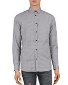 The Kooples Prince Bowler Checked Slim Fit Button-down Shirt